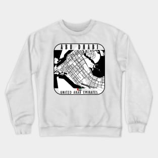 Abu Dhabi Map UAE Crewneck Sweatshirt